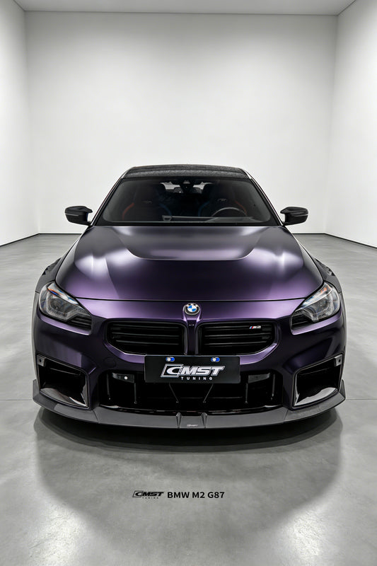 BMW M2CS M2 G87 2023-ON with Aftermarket Parts - Front Side Intake Vent Replacement Trim Dry Pre-preg Carbon Fiber / FRP from CMST Tuning
