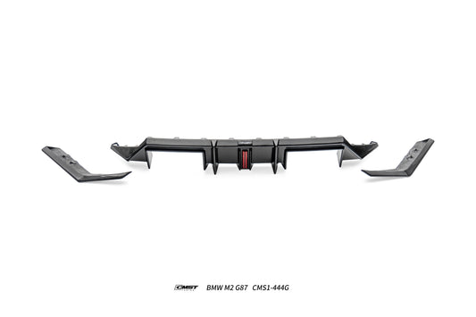 BMW M2CS M2 G87 2023-ON with Aftermarket Parts - V2 Style Rear Diffuser Dry Pre-preg Carbon Fiber / FRP from CMST Tuning