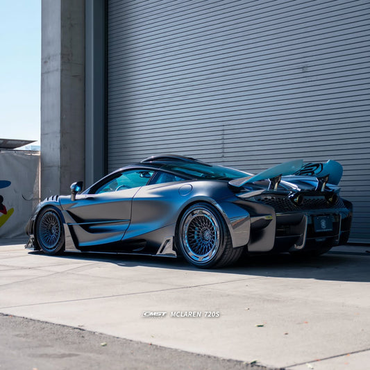 McLaren 720S 2018 2019 2020 2021 2022 2023 & 750S 2024-ON with Aftermarket Parts - Side Skirts Carbon Fiber / FRP from CMST Tuning