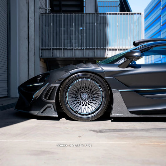 McLaren 720S 2018 2019 2020 2021 2022 2023 & 750S 2024-ON & 765LT 2021 2022 with Aftermarket Parts - Door Side Blades Carbon Fiber / FRP from CMST Tuning