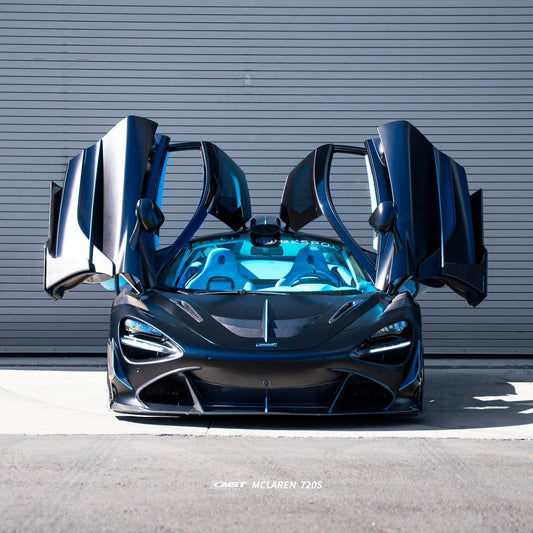 McLaren 720S 2018 2019 2020 2021 2022 2023 with Aftermarket Parts - Front Canards Carbon Fiber / FRP from CMST Tuning