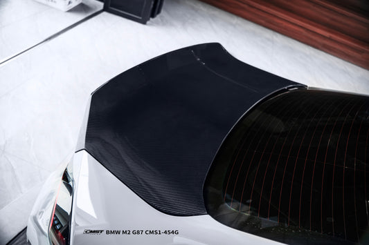 BMW M2CS M2 G87 2023-ON & 2 Series M240i 230i G42 2022-ON with Aftermarket Parts - V3 Style Rear Trunk Dry Pre-preg Carbon Fiber / FRP from CMST Tuning