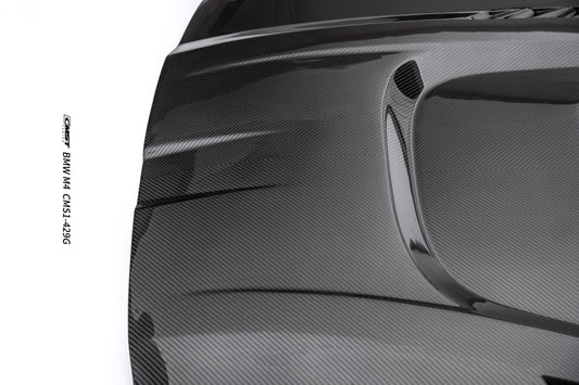 BMW M3CS M3C M3 G80 G81 2021-ON &  M4CS M4C M4 G82 G83 2021-ON with Aftermarket Parts - V4 Style Hood Carbon Fiber / FRP from CMST Tuning