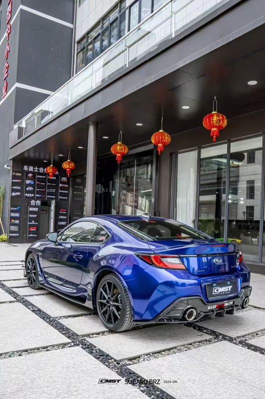 Subaru BRZ ZD8 & Toyota GR86 ZN8 2022 2023 2024 with Aftermarket Parts - V1 Style Side Skirts Carbon Fiber from CMST Tuning