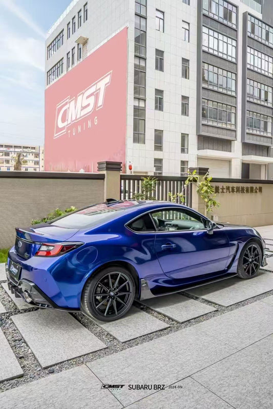 Subaru BRZ ZD8 & Toyota GR86 ZN8 2022 2023 2024 with Aftermarket Parts - V1 Style Side Skirts Carbon Fiber from CMST Tuning