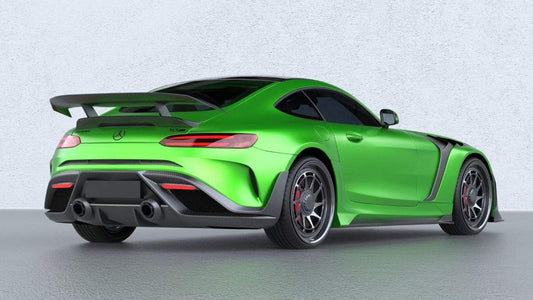 Mercedes Benz AMG GT/GTS C190 (fits both Pre-facelift & facelift) 2015 2016 2017 2018 2019 2020 2021 with Aftermarket Parts - Paragon Side Skirts Carbon Fiber / FRP from Robot Craftsman