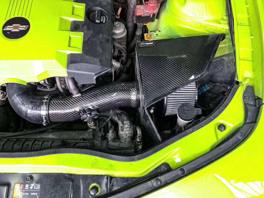 Chevrolet Camaro V6 3.6L 2014 2015 2016 2017 2018 2019 2020 2021 2022 2023 2024 with Aftermarket Parts - Air Intake Systems Pre-preg Carbon Fiber from Ventus Veloce