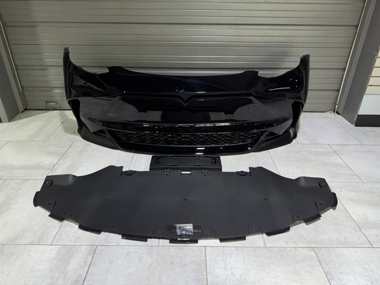 Tesla Model Y / Performance 2021-ON with Aftermarket Parts - Loong Flames Max Front Bumper PP from Yofer USA