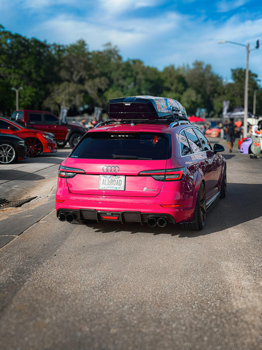 Audi A4 allroad B9 2017 2018 2019 with Aftermarket Parts - Rear Diffuser Pre-preg Carbon Fiber from Karbel Carbon
