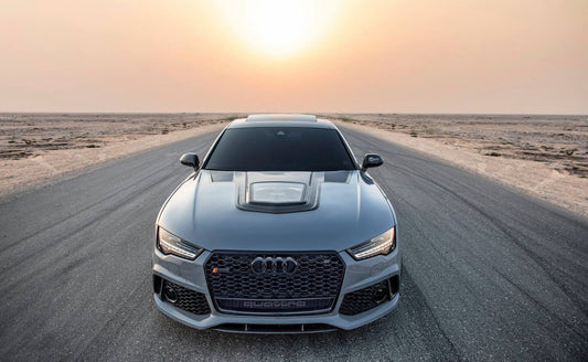 DarwinPro Clearview Glass Transparent Hood Bonnet for Audi A7 S7 RS7 C7 C7.5 Carbon Fiber/FRP 2012-2018