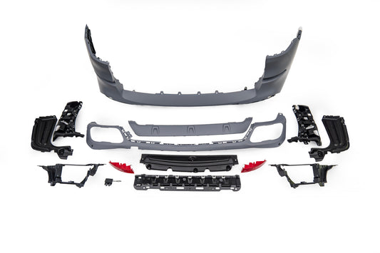 BMW X5 G05 M50i x/s Drive 40i Pre-LCI 2019 2020 2021 2022 2023 with Aftermarket Parts - 1:1 M Performance Conversion Style Rear Bumper PP Polypropylene from DuPont Tech