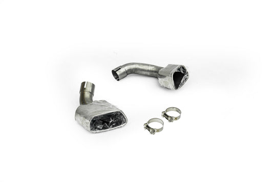 BMW X6 M50d xDrive50i s/xDrive35i xDrive40d xDrive30d F16 (Both Fits Pre-LCI &  LCI) 2015 2016 2017 2018 2019 with Aftermarket Parts - 1:1 M Performance Style Exhaust Tips Stainless Steel from DuPont Tech