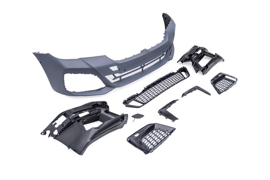 BMW 5 Series M550i 540i 530i G30 G31 LCI 2021 2022 2023 with Aftermarket Parts - 1:1 M Sport Performance Conversion Style Front Bumper PP Polypropylene from DuPont Tech
