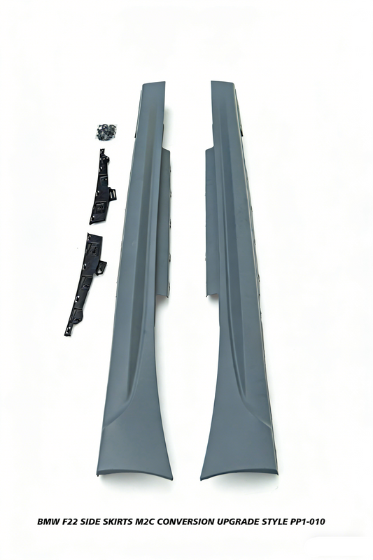 BMW 2 Series M240i M235i 230i 228i F22 2014 2015 2016 2017 2018 2019 2020 2021 with Aftermarket Parts - M2C Conversion Upgrade Style Side Skirts PP Polypropylene from DuPont Tech
