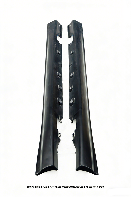 BMW 3 Series 330ci 325ci 320ci E46 1999 2000 2001 2002 2003 2004 2005 with Aftermarket Parts - M Performance Style Side Skirts PP Polypropylene from DuPont Tech

