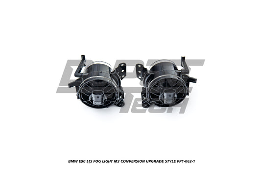 BMW 3 Series E90 LCI 2009 2010 2011 with Aftermarket Parts - M3 Conversion Upgrade Style Front Bumper & Fog Light PP Polypropylene from DuPont Tech
