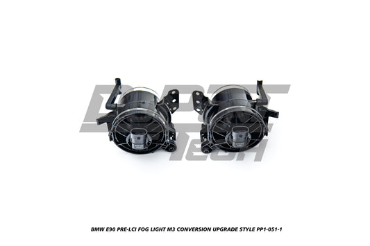 BMW 3 Series E90 Pre-LCI 2006 2007 2008 with Aftermarket Parts - M3 Conversion Upgrade Style Front Bumper and Grill & Fog Light PP Polypropylene/ABS from DuPont Tech
