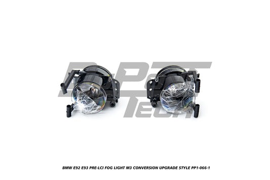 BMW 3 Series E92 E93 Pre-LCI 2006 2007 2008 2009 with Aftermarket Parts - M3 Conversion Upgrade Style Front Bumper & Fog Light PP Polypropylene from DuPont Tech
