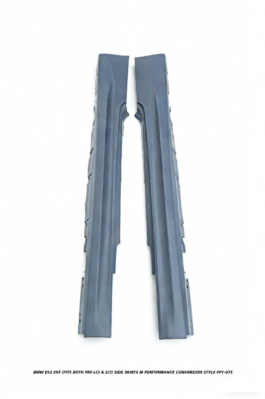 BMW 3 Series E92 E93 (Fits Both Pre-LCI & LCI) 2006 2007 2008 2009 2010 2011 2012 2013 with Aftermarket Parts - M Performance Conversion Style Side Skirts PP Polypropylene from DuPont Tech
