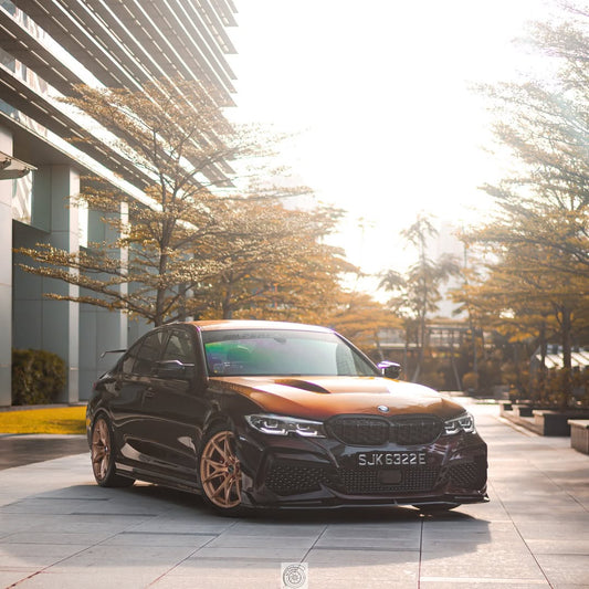 BMW 3 Series M340i 330i (Fits Both Pre-LCI & LCI) G20 2019-ON with Aftermarket Parts - CS Style Hood Metal from DuPont Tech
