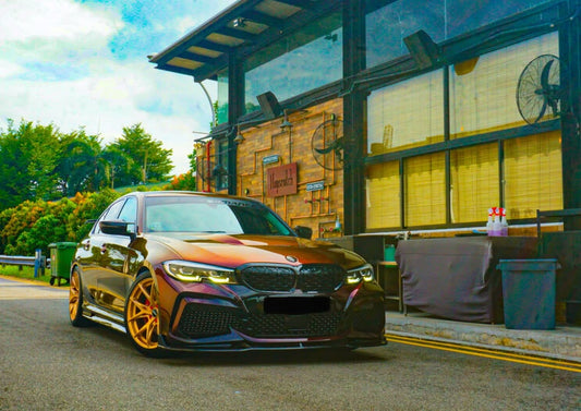 BMW 3 Series M340i 330i (Fits Both Pre-LCI & LCI) G20 2019-ON with Aftermarket Parts - CS Style Hood Metal from DuPont Tech
