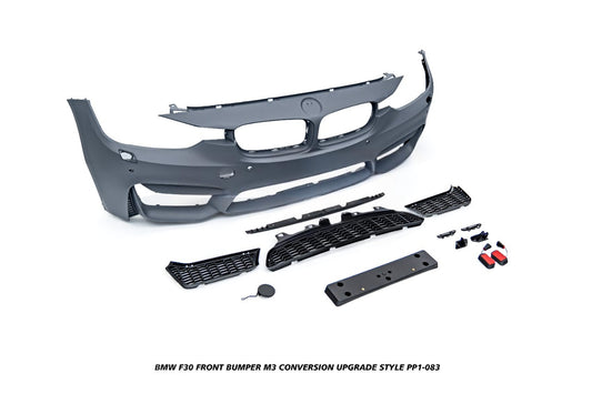 BMW 3 Series M340i 335i 328i 330i 320i F30 2012 2013 2014 2015 2016 2017 2018 2019 with Aftermarket Parts - M3 Conversion Upgrade Style Full kit PP Polypropylene/Metal from DuPont Tech
