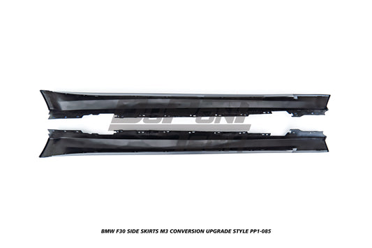 BMW 3 Series M340i 335i 328i 330i 320i F30 2012 2013 2014 2015 2016 2017 2018 2019 with Aftermarket Parts - M3 Conversion Upgrade Style Side Skirts PP Polypropylene from DuPont Tech
