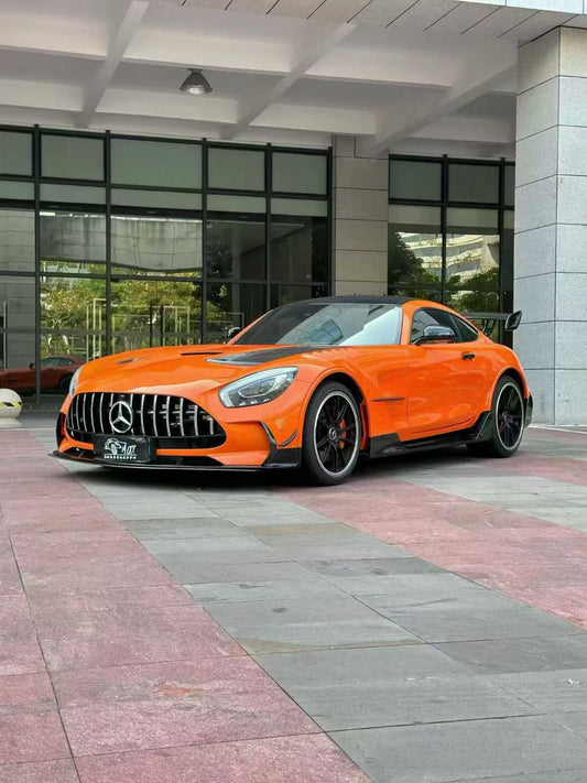 Mercedes Benz AMG GT GTS C190 2016 2017 2018 2019 2020 2021 with Aftermarket Parts - Black Series Conversion Style Full Body Kit Polypropylene / Dry Pre-preg Carbon Fiber from DuPont Tech