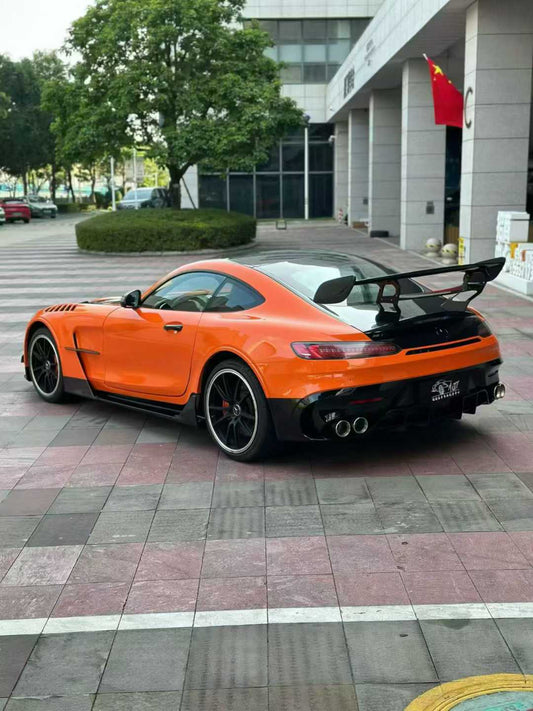 Mercedes Benz AMG GT GTS C190 2016 2017 2018 2019 2020 2021 with Aftermarket Parts - Black Series Conversion Style Full Body Kit Polypropylene / Dry Pre-preg Carbon Fiber from DuPont Tech