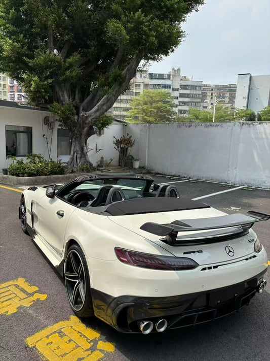 Mercedes Benz AMG GT GTS C190 2016 2017 2018 2019 2020 2021 with Aftermarket Parts - Black Series Conversion Style Rear Underboard Diffuser Dry Pre-preg Carbon Fiber from DuPont Tech