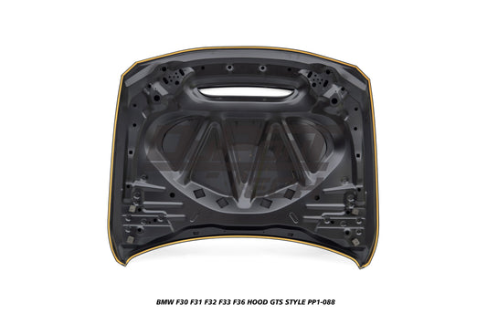 BMW 3 Series 320/328/330/340/M340 F30 F31 2013 2014 2015 2016 2017 2018 2019 2020 & 4 Series 428/430/435/440 F32 F33 F36 2014 2015 2016 2017 2018 2019 2020 with Aftermarket Parts - GTS Style Hood Metal from DuPont Tech