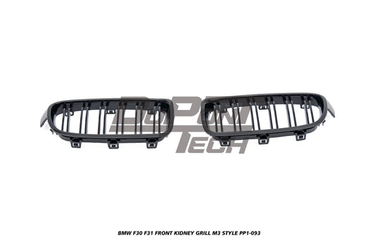 BMW 3 Series F30 F31 320/328/330/340/M340 2013 2014 2015 2016 2017 2018 2019 2020 with Aftermarket Parts - M3 Style Front Kidney Grill ABS from DuPont Tech