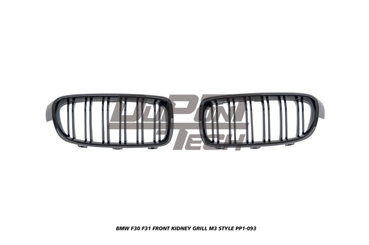 BMW 3 Series F30 F31 320/328/330/340/M340 2013 2014 2015 2016 2017 2018 2019 2020 with Aftermarket Parts - M3 Style Front Kidney Grill ABS from DuPont Tech