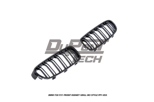 BMW 3 Series F30 F31 320/328/330/340/M340 2013 2014 2015 2016 2017 2018 2019 2020 with Aftermarket Parts - M3 Style Front Kidney Grill ABS from DuPont Tech
