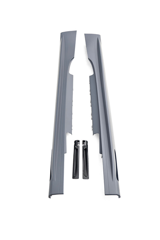 BMW 4 Series M440i 430i G22 G23 2020-ON with Aftermarket Parts - M4 Conversion Upgrade Style Side Skirts PP Polypropylene from DuPont Tech