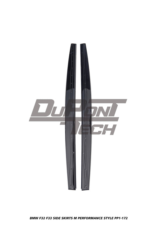 BMW 4 Series 440i 435i 430i 428i 420i 418i 435d 430d 425d 420d 418d (with M-package rocker panel) F32 F33 2014 2015 2016 2017 2018 2019 2020 with Aftermarket Parts - M Performance Style Side Skirts ABS from DuPont Tech