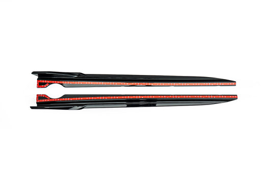 BMW X5 M60i s/x Drive 40i xDrive 50e (with M-package rocker panel) G05 LCI 2024-ON with Aftermarket Parts - M Performance Style Side Skirts ABS from DuPont Tech