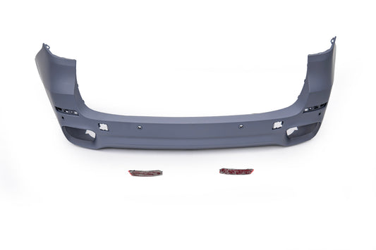 BMW X5 xDrive50i eDrive F15 (Both Fits Pre-LCI & LCI) 2014 2015 2016 2017 2018 with Aftermarket Parts - M Sport Performance Conversion Style Rear Bumper PP Polypropylene from DuPont Tech