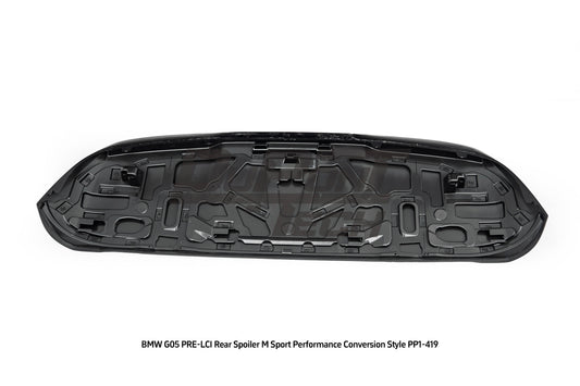 BMW X5 M50i x/s Drive 40i Pre-LCI G05 2019 2020 2021 2022 2023 with Aftermarket Parts - M Sport Performance Conversion Style Rear Spoiler ABS from DuPont Tech