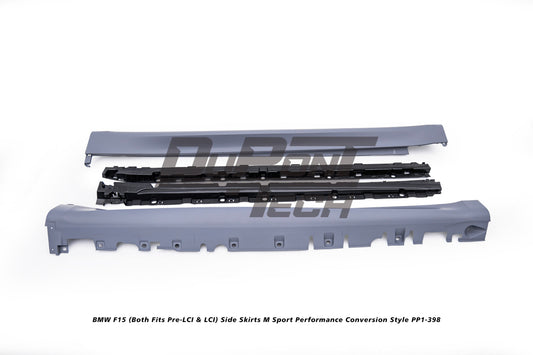 BMW X5 xDrive50i eDrive F15 (Both Fits Pre-LCI & LCI) 2014 2015 2016 2017 2018 with Aftermarket Parts - M Sport Performance Conversion Style Side Skirts PP Polypropylene from DuPont Tech