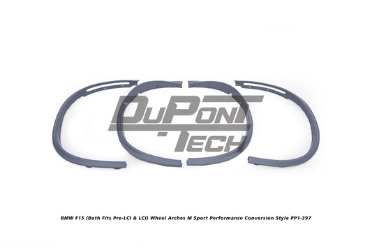 BMW X5 xDrive50i eDrive F15 (Both Fits Pre-LCI & LCI) 2014 2015 2016 2017 2018 with Aftermarket Parts - M Sport Performance Conversion Style Wheel Arches PP Polypropylene from DuPont Tech