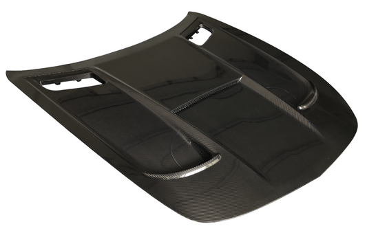 DuPont Tech Black Series Conversion Style Hood for Mercedes Benz AMG GT GTS GTC GTR Pro C190 2016-2021 Dry Pre-preg Carbon Fiber