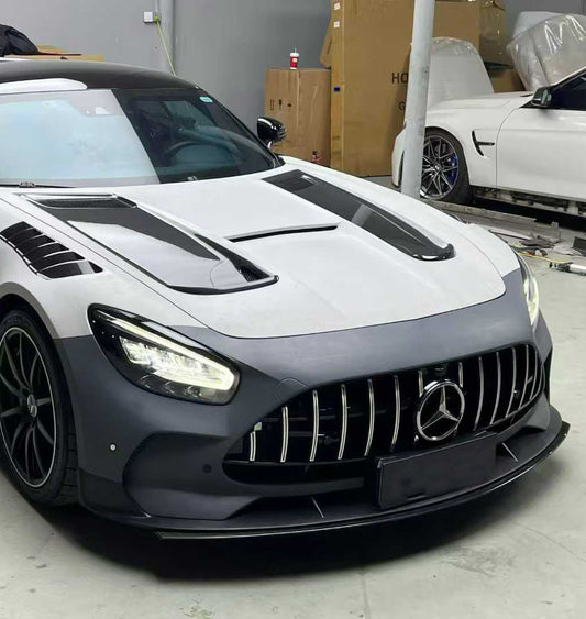 Mercedes Benz AMG GT GTS C190 2016 2017 2018 2019 2020 2021 with Aftermarket Parts - Black Series Conversion Style Full Body Kit Polypropylene / Dry Pre-preg Carbon Fiber from DuPont Tech