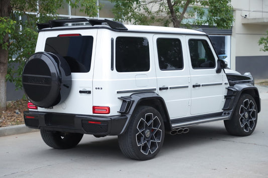 Mercedes Benz G-Class G63 AMG G550 W463A W464 2019 2020 2021 2022 2023 2024 with Aftermarket Parts - BRBS B800 Style Fender Flare Vents Trims Dry Pre-preg Carbon Fiber from DuPont Tech