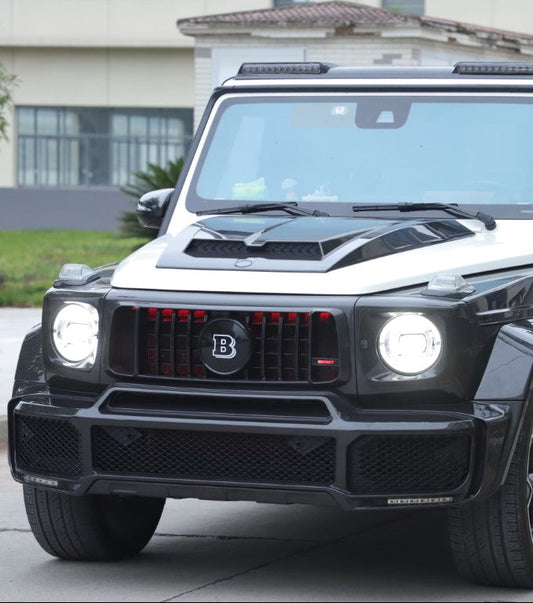 Mercedes Benz G-Class G63 AMG G550 W463A W464 2019 2020 2021 2022 2023 2024 with Aftermarket Parts - BRBS B800 Style Front Bumper Dry Pre-preg Carbon Fiber from DuPont Tech