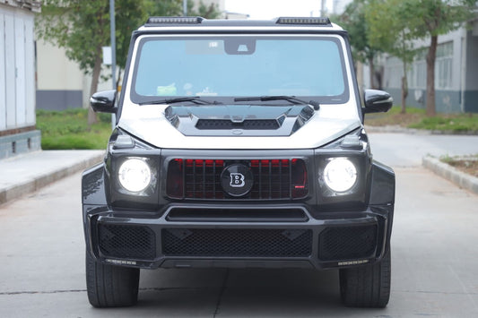 Mercedes Benz G-Class G63 AMG G550 W463A W464 2019 2020 2021 2022 2023 2024 with Aftermarket Parts - BRBS B800 Style Front Bumper Dry Pre-preg Carbon Fiber from DuPont Tech