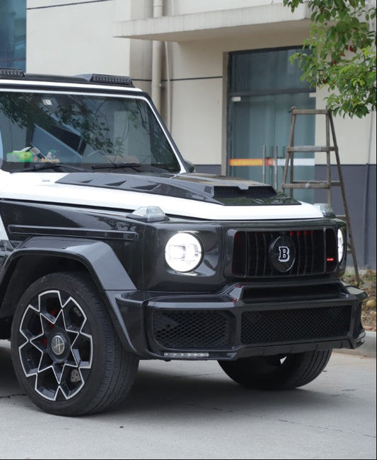 Mercedes Benz G-Class G63 AMG G550 W463A W464 2019 2020 2021 2022 2023 2024 with Aftermarket Parts - BRBS B800 Style Front Bumper Dry Pre-preg Carbon Fiber from DuPont Tech