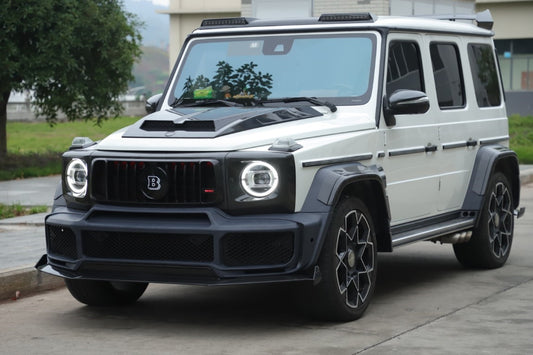 Mercedes Benz G-Class G63 AMG G550 W463A W464 2019 2020 2021 2022 2023 2024 with Aftermarket Parts - BRBS B800 Style Front Grill with Emblem PP Polypropylene from DuPont Tech