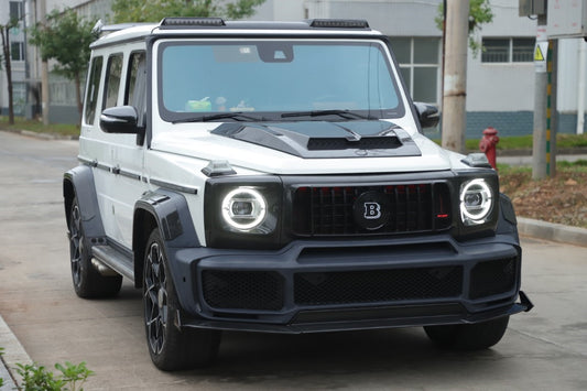 Mercedes Benz G-Class G63 AMG G550 W463A W464 2019 2020 2021 2022 2023 2024 with Aftermarket Parts - BRBS B800 Style Front Grill with Emblem PP Polypropylene from DuPont Tech