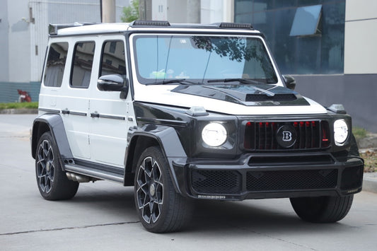 Mercedes Benz G-Class G63 AMG G550 W463A W464 2019 2020 2021 2022 2023 2024 with Aftermarket Parts - BRBS B800 Style Front Grill with Emblem PP Polypropylene from DuPont Tech